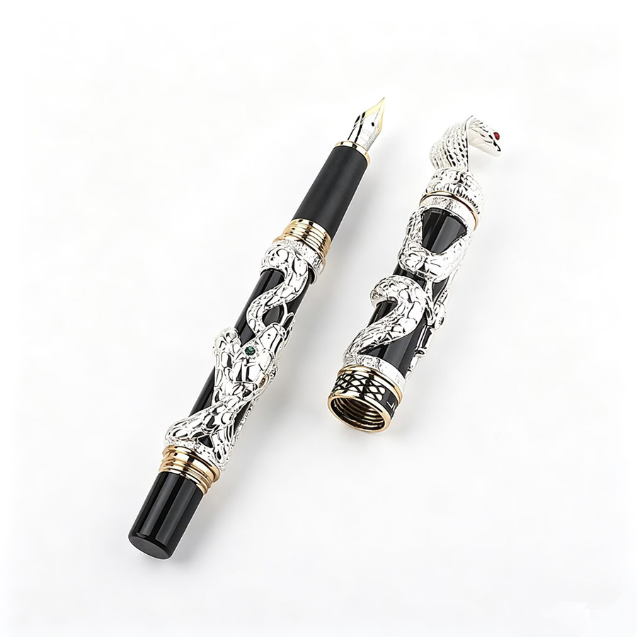 Jinhao Luxury 3D Snake Embosse - огляд і ціна Vintage Collectible Pens