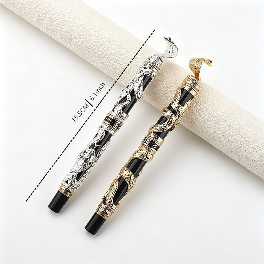 Jinhao Luxury 3D Snake Embosse - огляд і ціна Vintage Collectible Pens