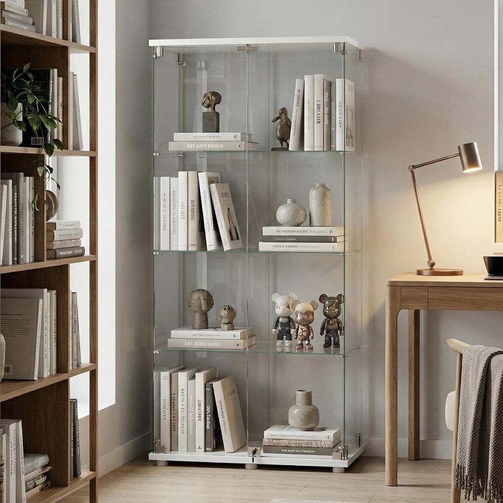 Tempered Glass Display Cabinet - огляд і ціна Collectible & Vintage Dolls For Wedding