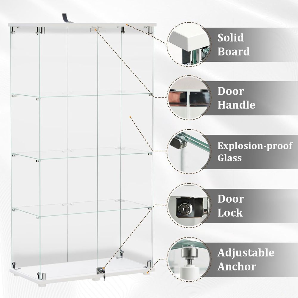 Tempered Glass Display Cabinet - огляд і ціна Collectible & Vintage Dolls For Wedding