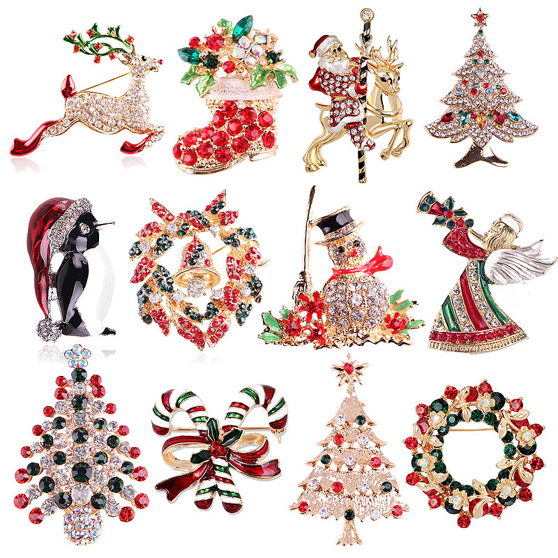 Vintage Rhinestone Christmas B - огляд і ціна Vintage Collectible Santa