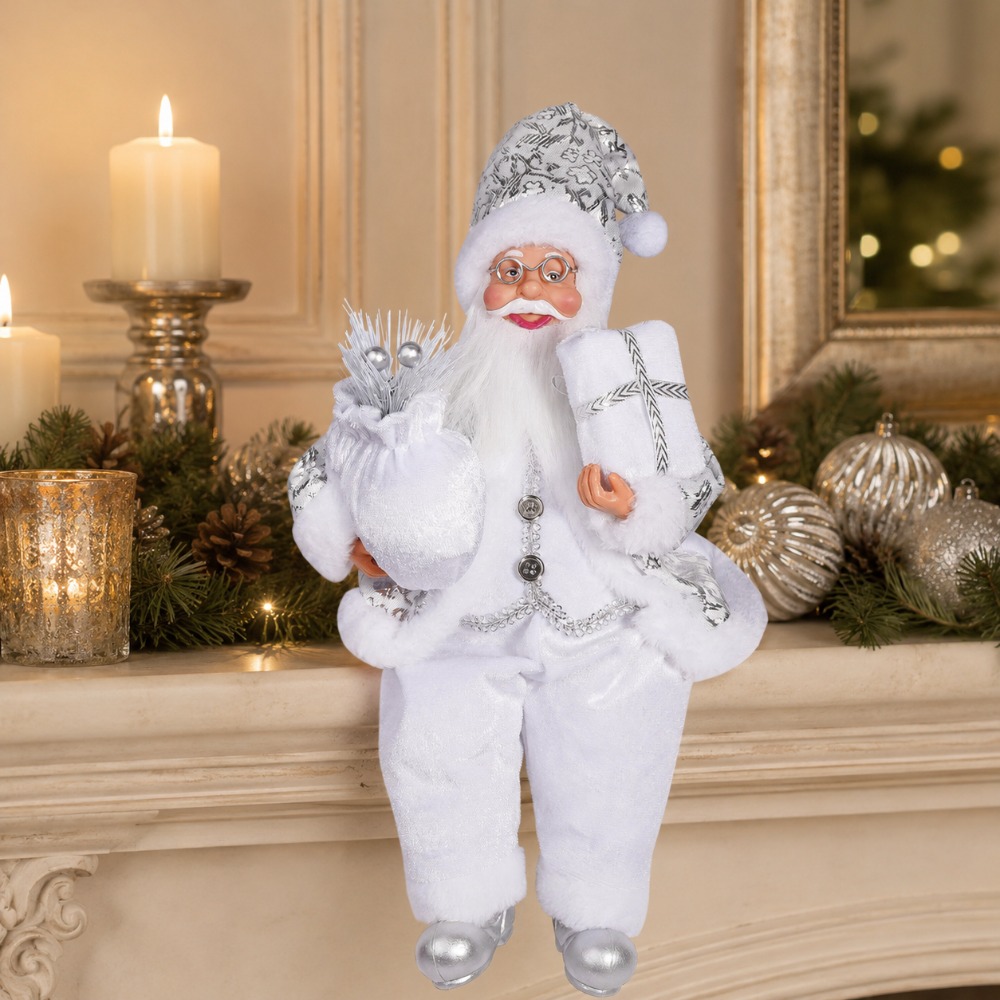 1pc White Santa Claus Decorati - огляд і ціна Vintage Collectible Santa