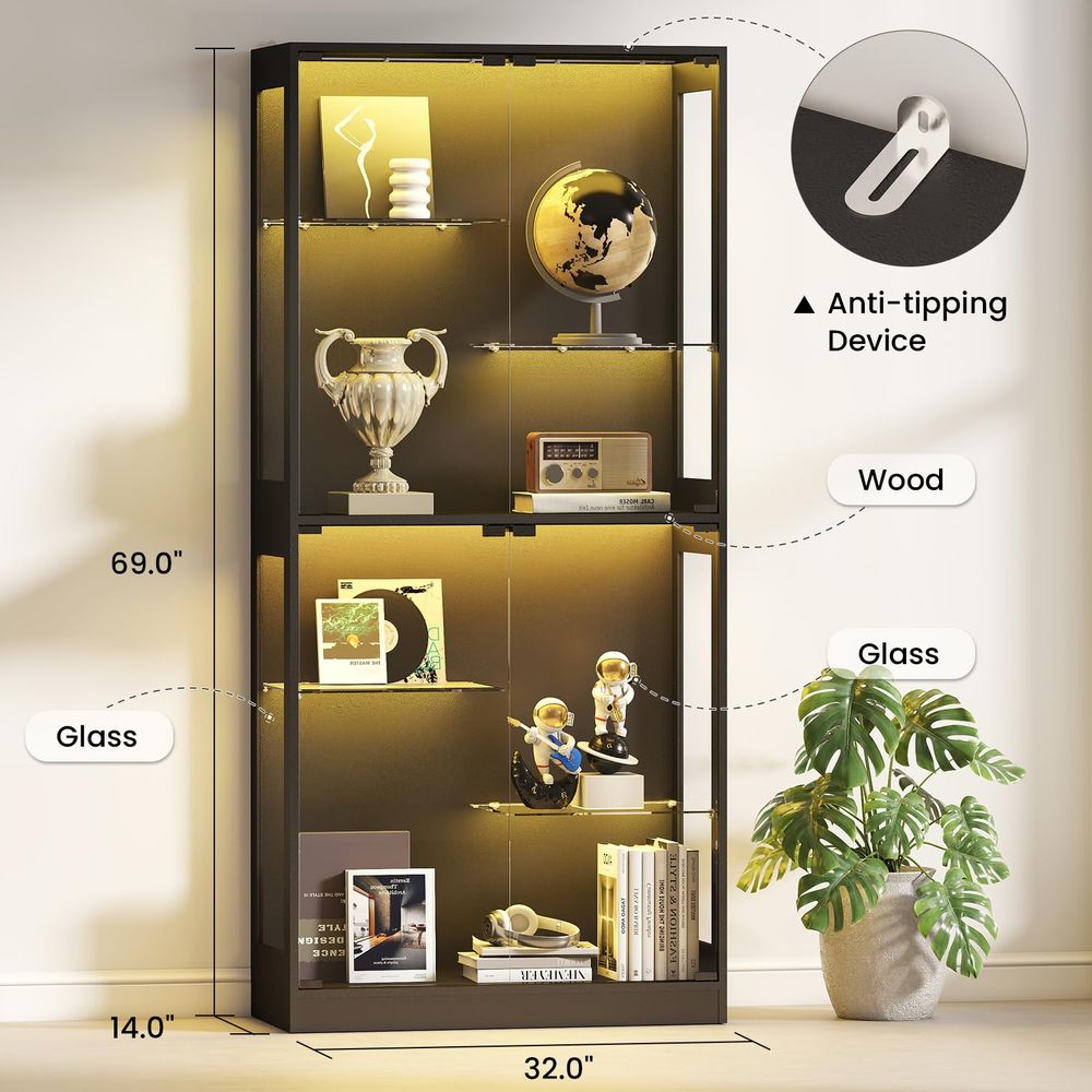 Display Cabinet with Glass Doo - огляд і ціна Collectible & Vintage Dolls For Wedding