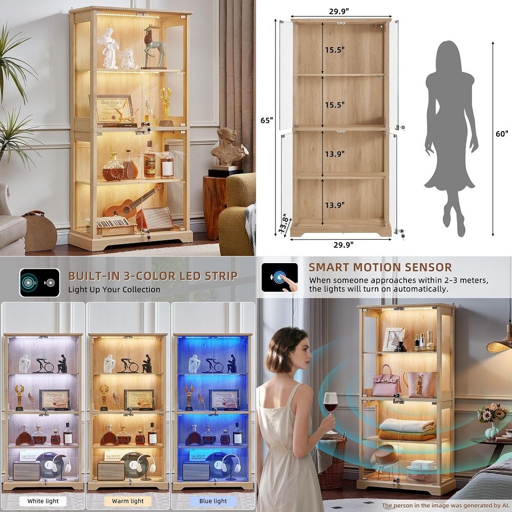 Farmhouse Glass Display Cabine - огляд і ціна Collectible & Vintage Dolls For Wedding
