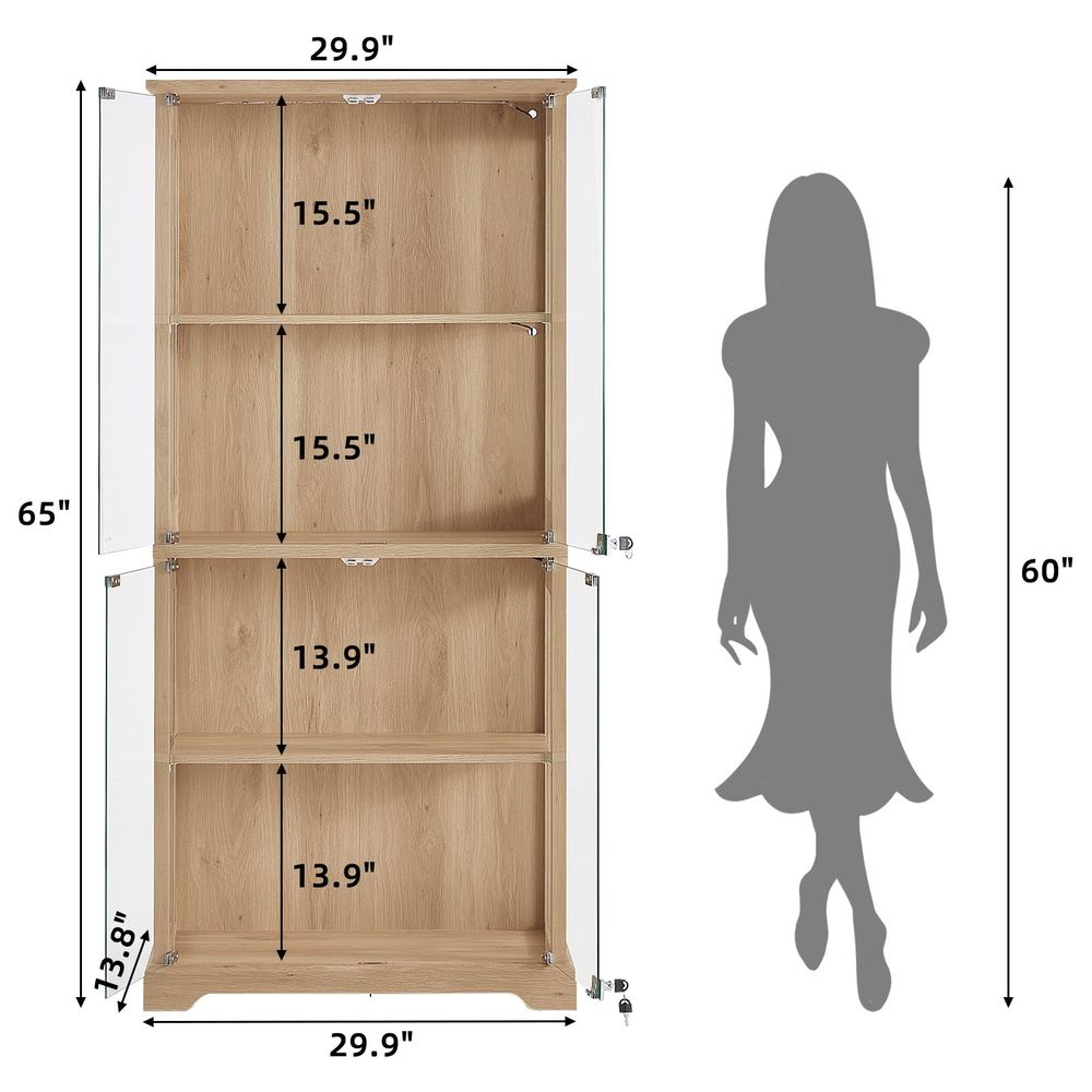 Farmhouse Glass Display Cabine - огляд і ціна Collectible & Vintage Dolls For Wedding