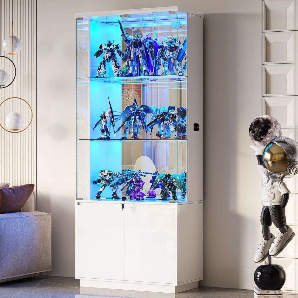 71 Tall Display Cabinet with G - огляд і ціна Collectible & Vintage Dolls For Wedding